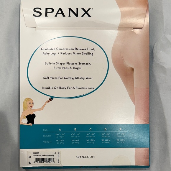 SPANX Graduated Compression Sheers in Nude - Picture 5 of 9